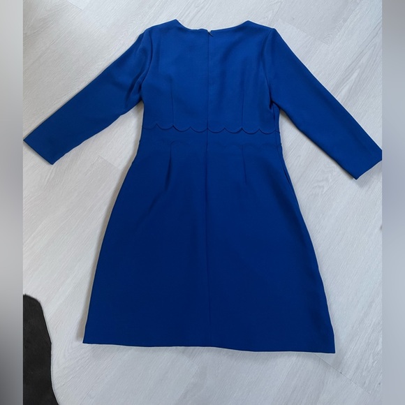 Elegant gorgeous blue dress with detailed scallop at the waist Banana Republic - Picture 10 of 12
